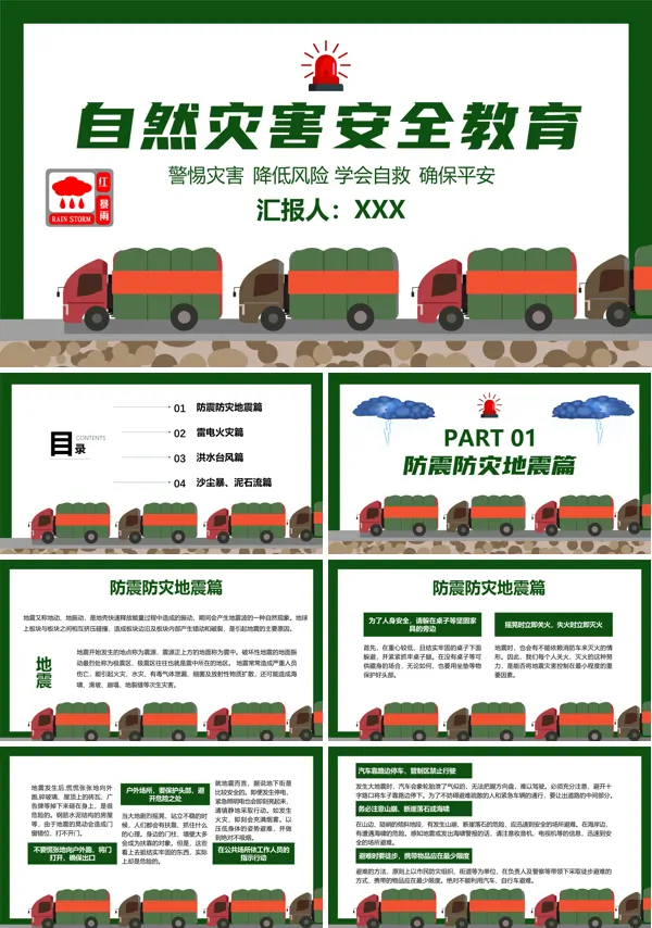 防自然灾害安全教育课件PPT