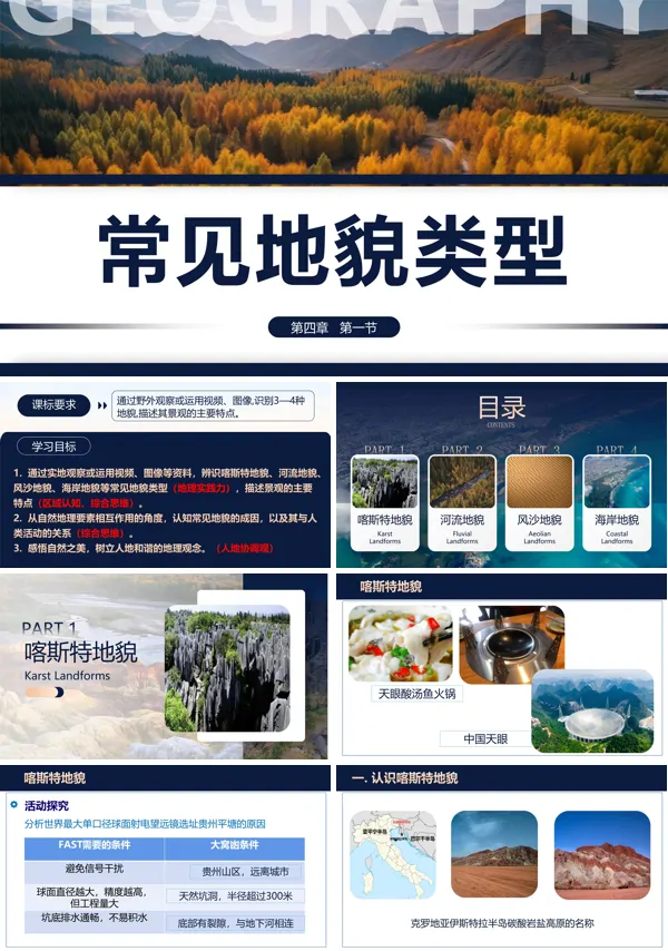 常见地貌类型第1课时PPT课件免费下载