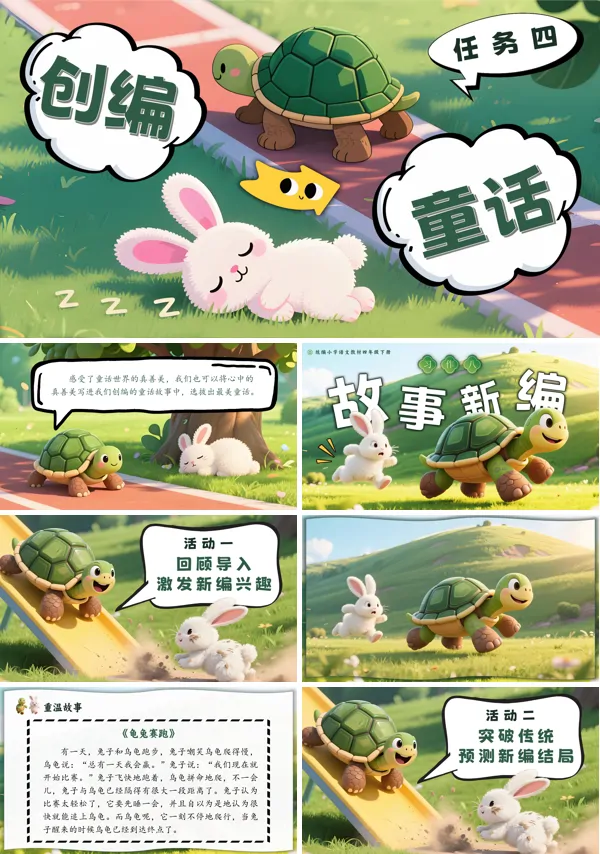 部编语文四年级下册习作 《故事新编》PPT课件含教案