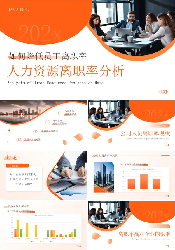人力资源离职率分析ppt含讲稿
