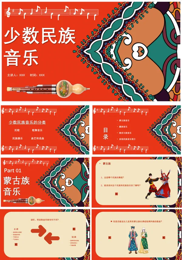中国少数民族音乐介绍PPT