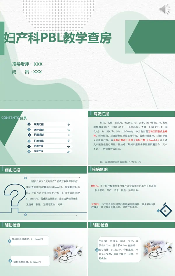妇科教学查房中PBL教学法的应用PPT