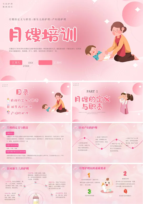 月嫂培训PPT课件