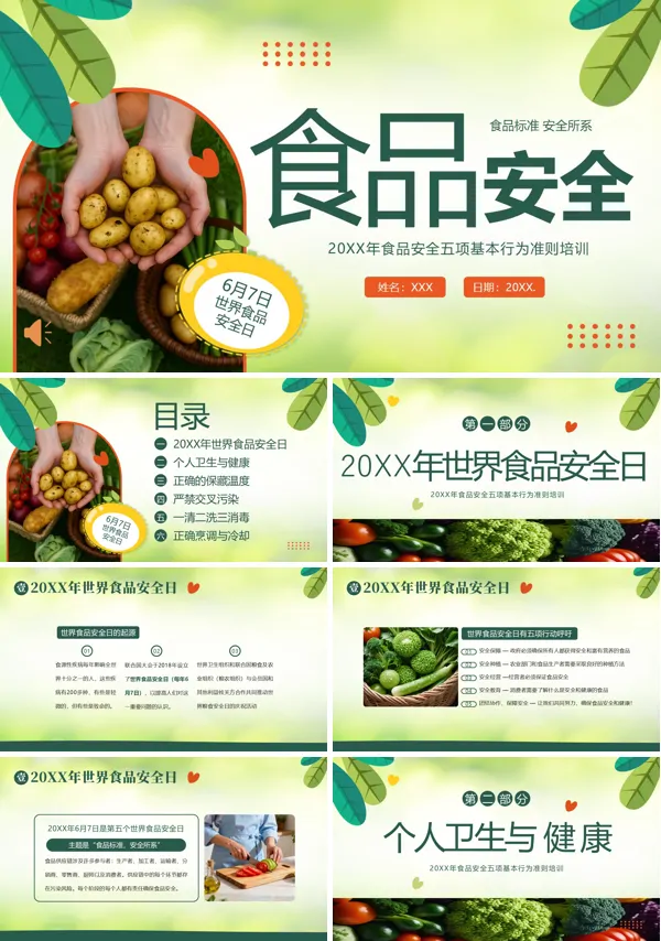 食品安全日食品安全五项基本行为准则PPT含讲稿