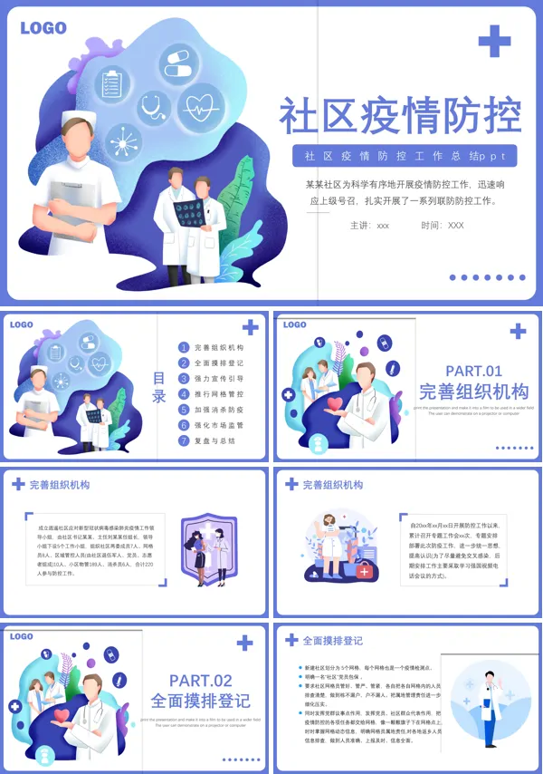 社区防控疫情工作总结PPT