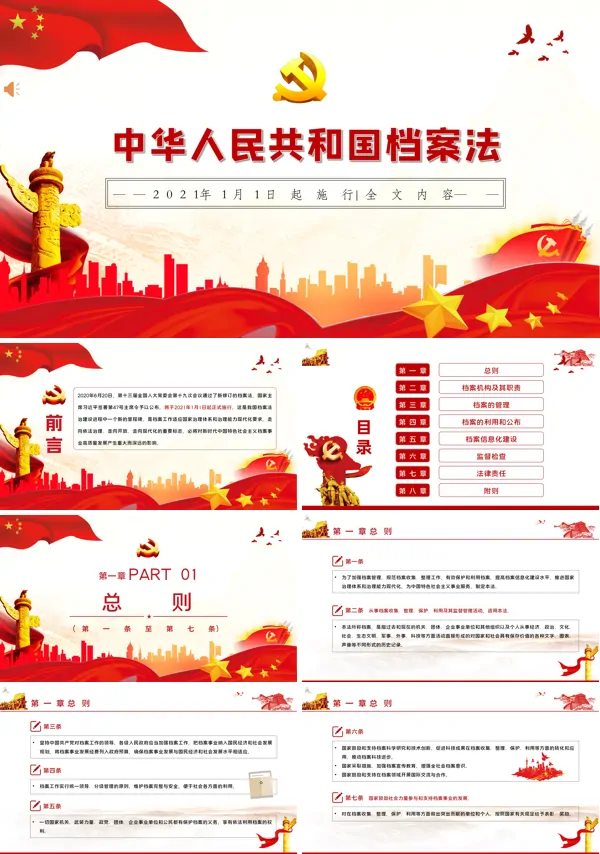 学习解读新档案法ppt