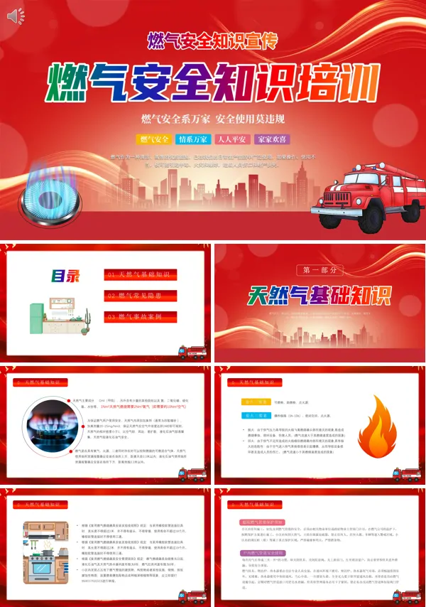 燃气安全知识培训PPT课件免费下载