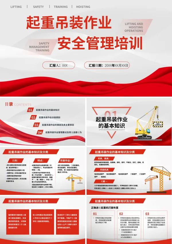 起重吊装作业安全管理培训免费下载PPT课件