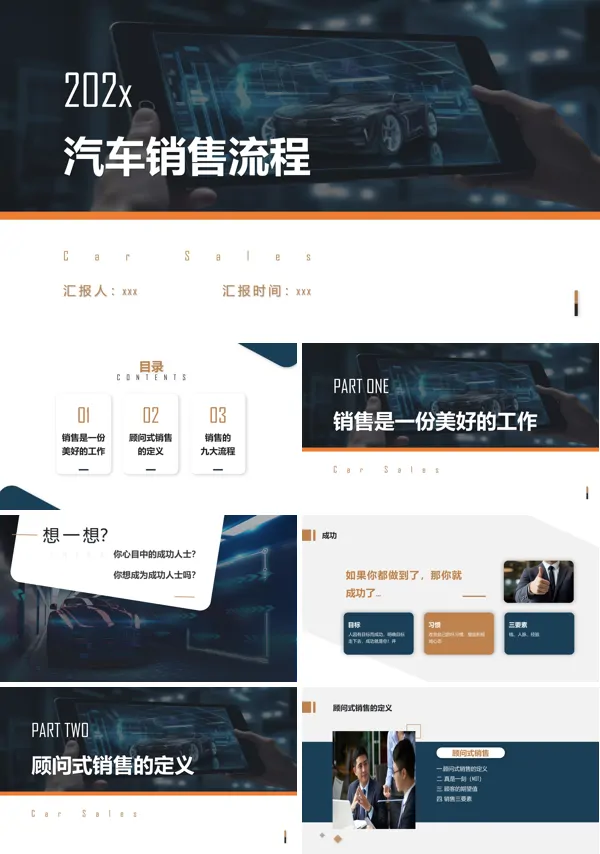 汽车销售技巧培训课件PPT模板