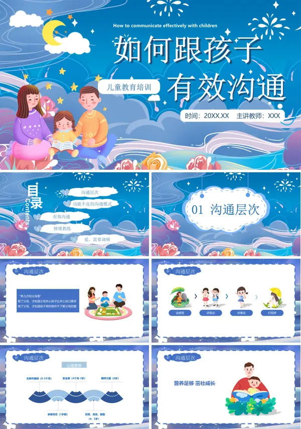 儿童教育培训怎样与孩子有效沟通PPT课件