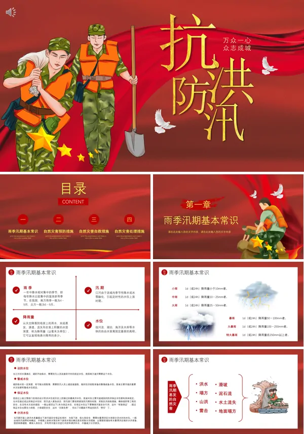 防洪防汛的措施和方法PPT