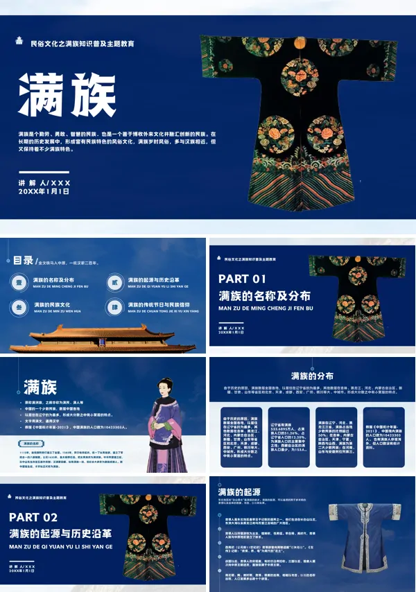 满族民俗风俗知识普及PPT课件