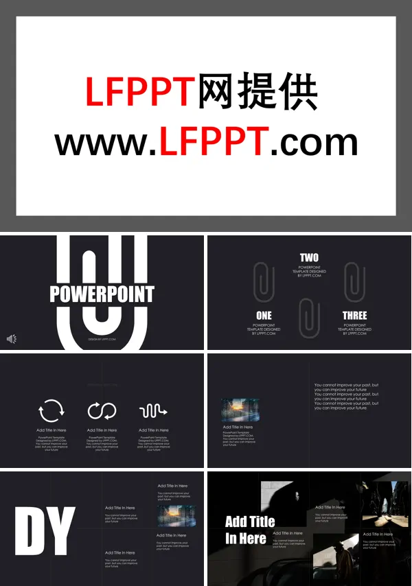 欧美简约风ppt