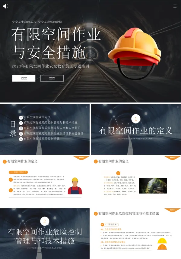 有限空间作业安全知识培训内容PPT课件