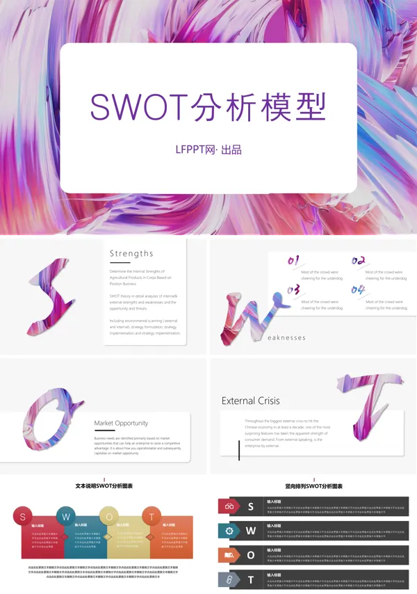 swot分析ppt模板