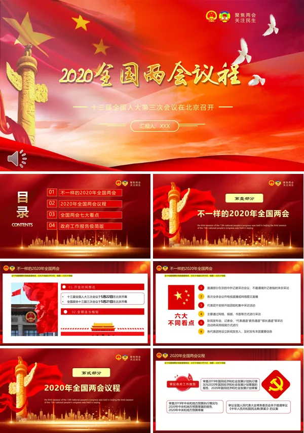2020两会PPT