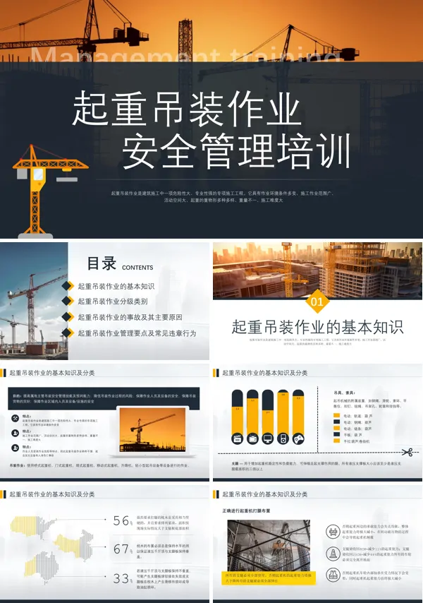 起重吊装作业安全管理培训PPT课件免费下载