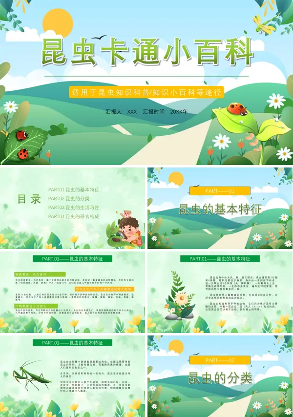 昆虫小百科知识PPT课件免费下载