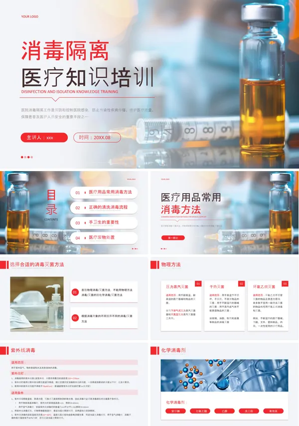 医院消毒隔离知识培训PPT