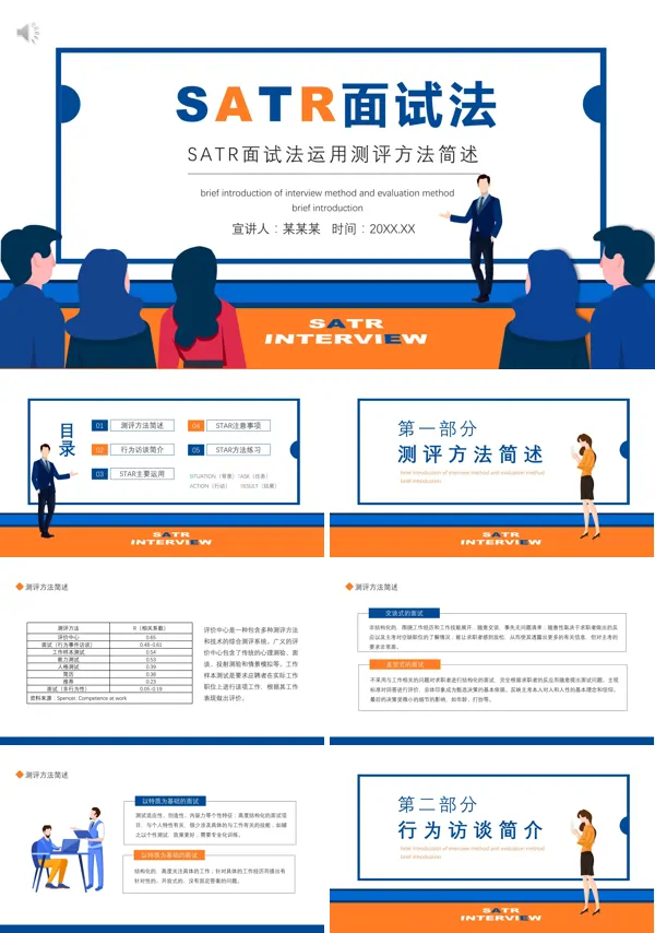 SATR面试法运用测评方法PPT