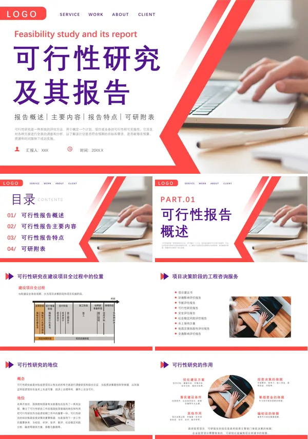 可行性研究报告PPT模板