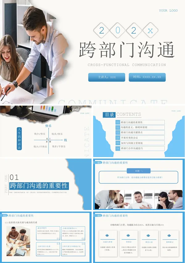 跨部门沟通技巧PPT企业培训