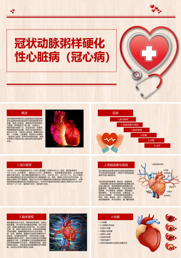 冠心病冠状动脉粥样硬化性心脏病PPT