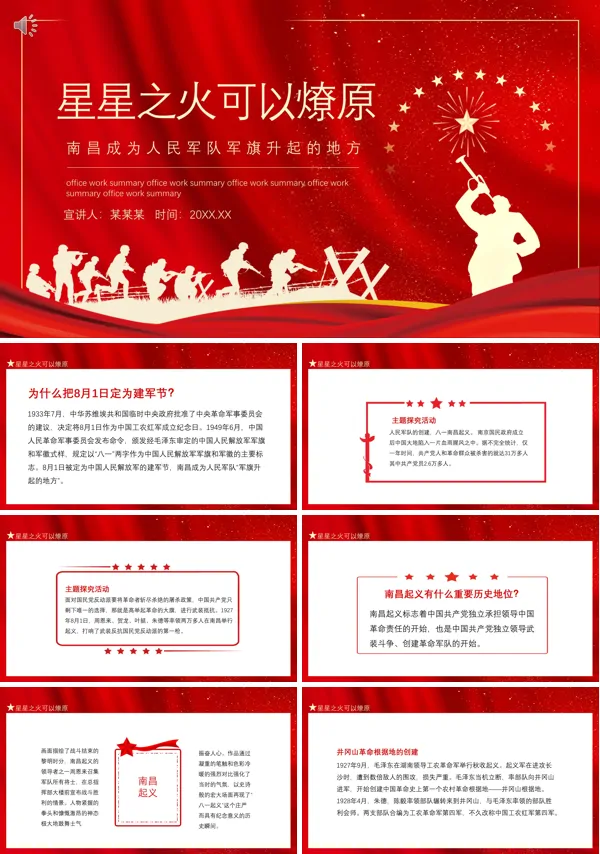 星星之火可以燎原党史解读PPT