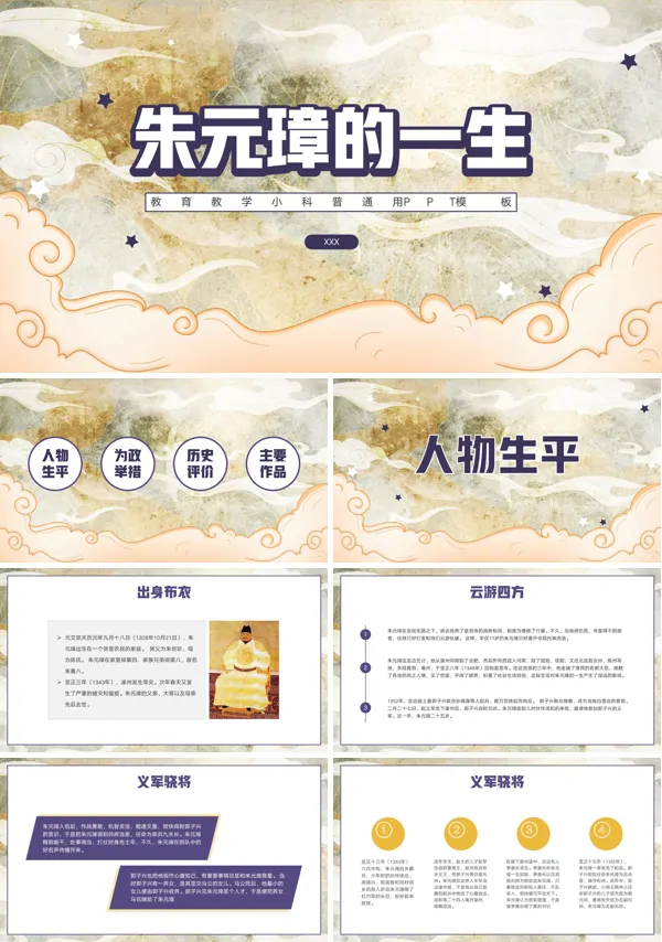 朱元璋的历史故事有哪些?PPT课件