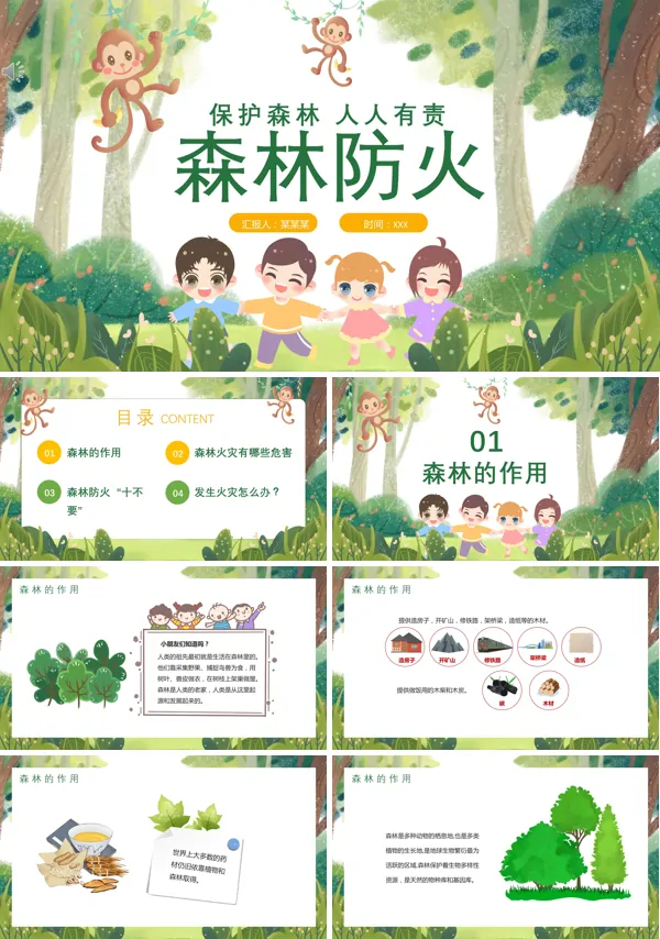 森林防火安全知识PPT课件