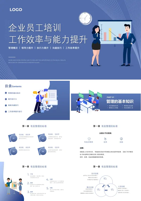 工作效率与管理能力提升培训课件PPT含讲稿