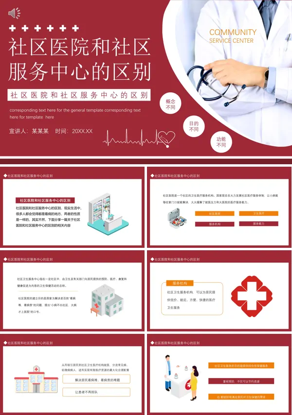 社区医院和社区服务中心有什么区别PPT课件