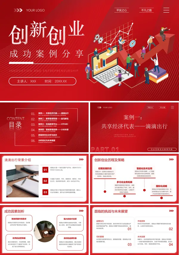 创新创业案例分析PPT课件免费下载
