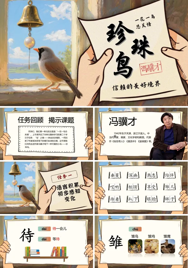 五年级语文上册《珍珠鸟》PPT课件含教案