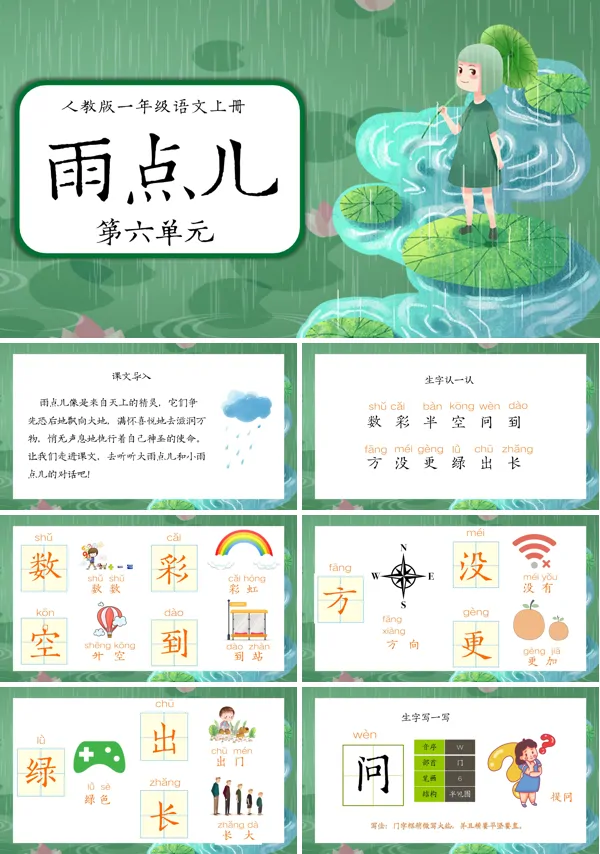 《雨点儿》PPT课件