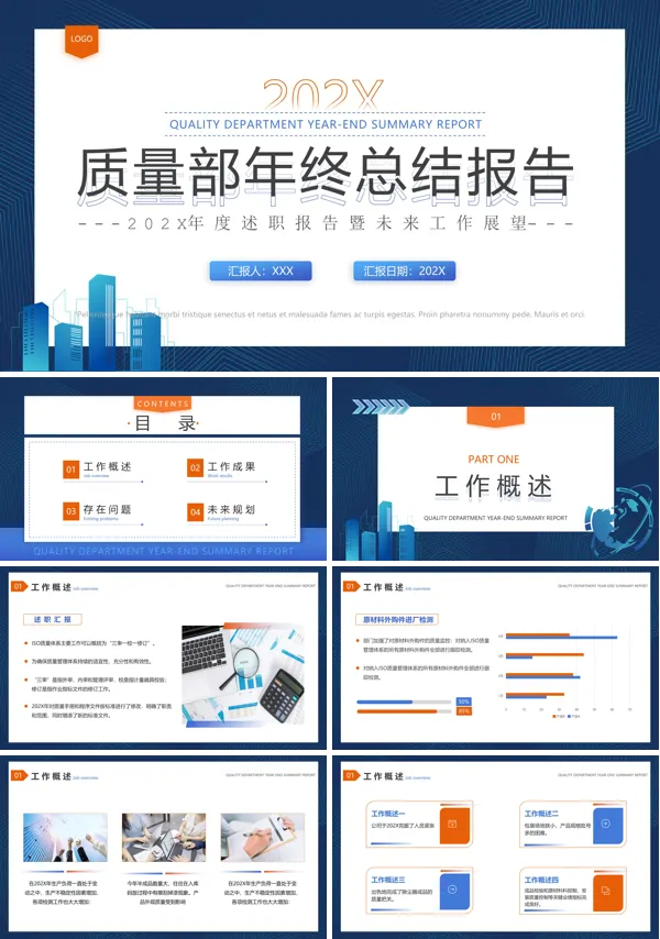 质检部年度总结ppt