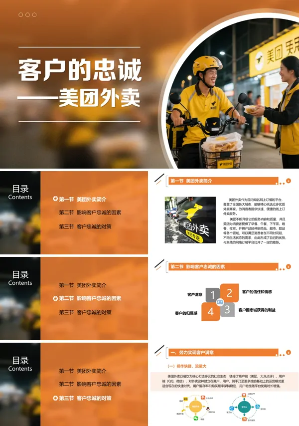 美团外卖电商案例分析PPT课件模板含讲稿