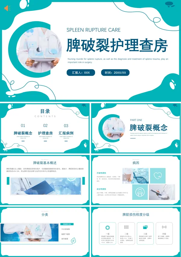 脾破裂的护理查房优秀课件PPT