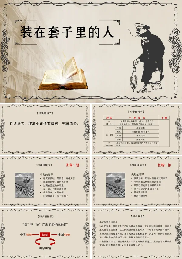 高中语文人教版高三必修《装在套子里的人》PPT课件