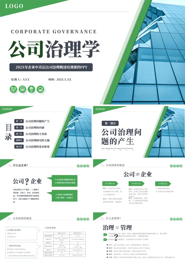 企业治理培训ppt课件
