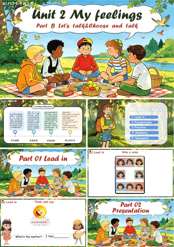 Unit 2 第4课时《Part B Let’s talk&Choose and talk》五年级英语上册人教PEP ppt课件（教案）