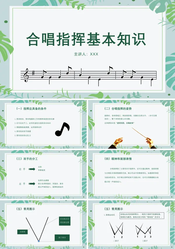 合唱与指挥基础知识PPT