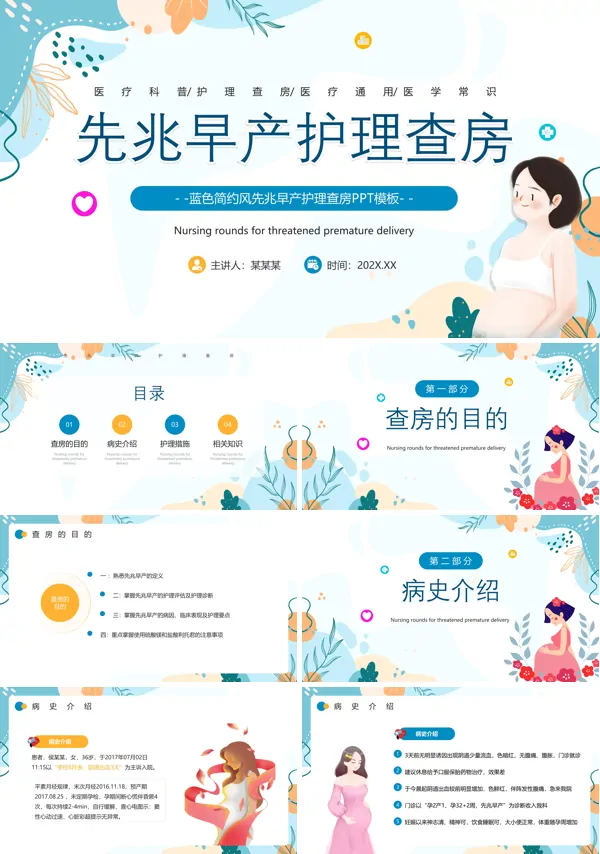 先兆早产护理查房PPT