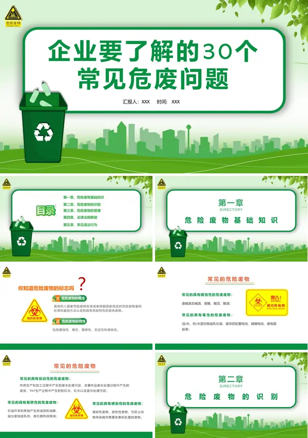 危险废物知识普及ppt课件