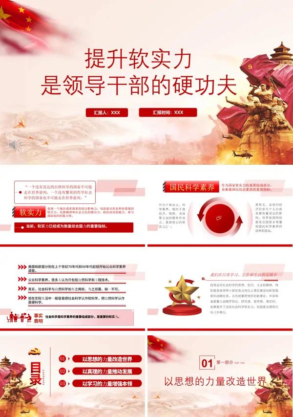 提升软实力是领导干部的硬功夫PPT党课课件
