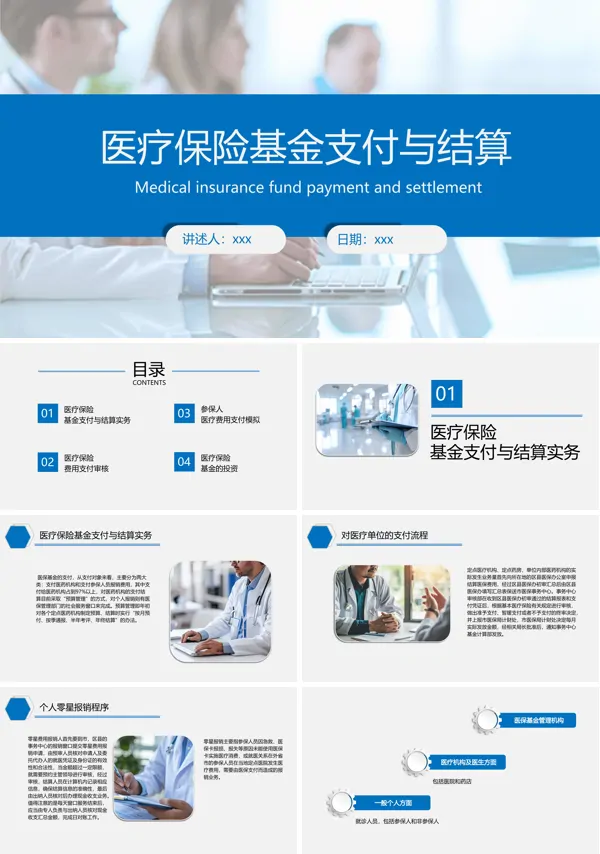 医疗保险基金的支付和结算培训ppt