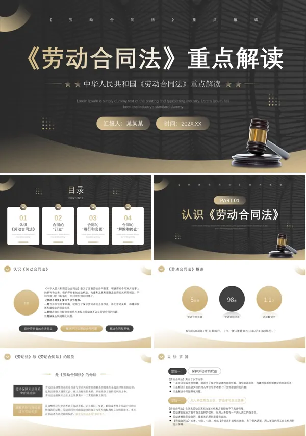 劳动合同法重点问题解读ppt课件