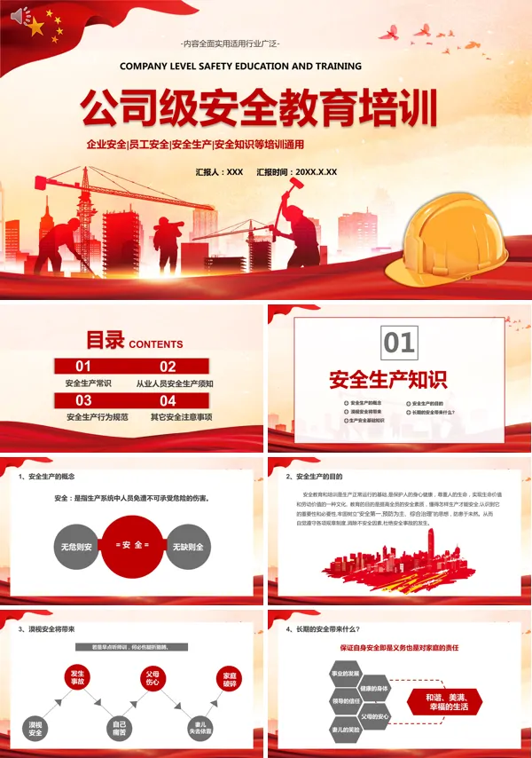 企业安全培训内容ppt