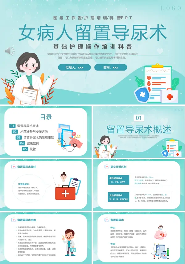 2024版年度女病人留置导尿术ppt