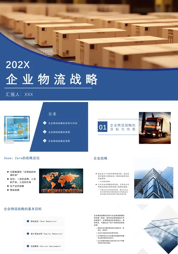 企业物流战略PPT培训模板